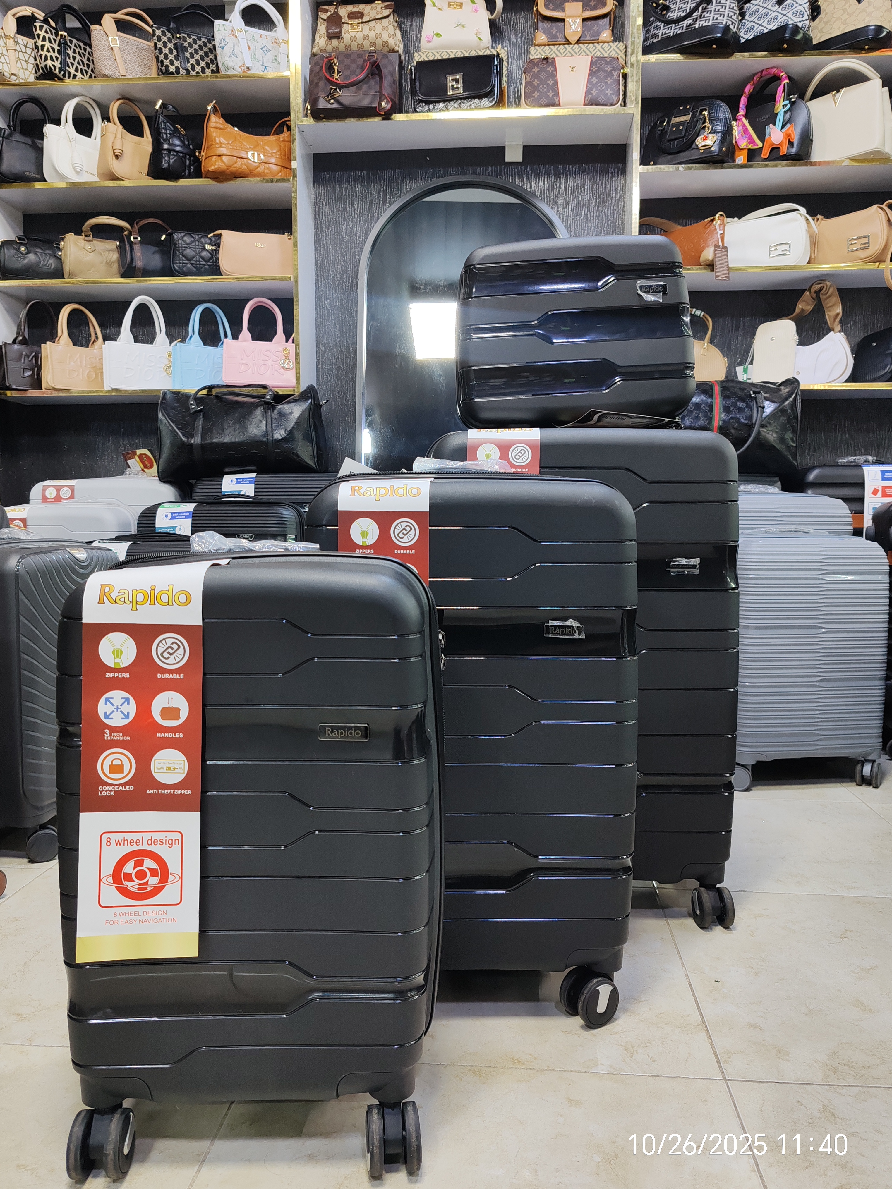 چمدان راپیدو نشکن مدل راسیا